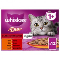 Whiskas MP pouch adult classic variaties in gelei 12 x 85 gr